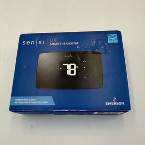 SENSI Lite Smart Thermostat ST25 Wi-FI Enabled Programmable EMERSON Black
